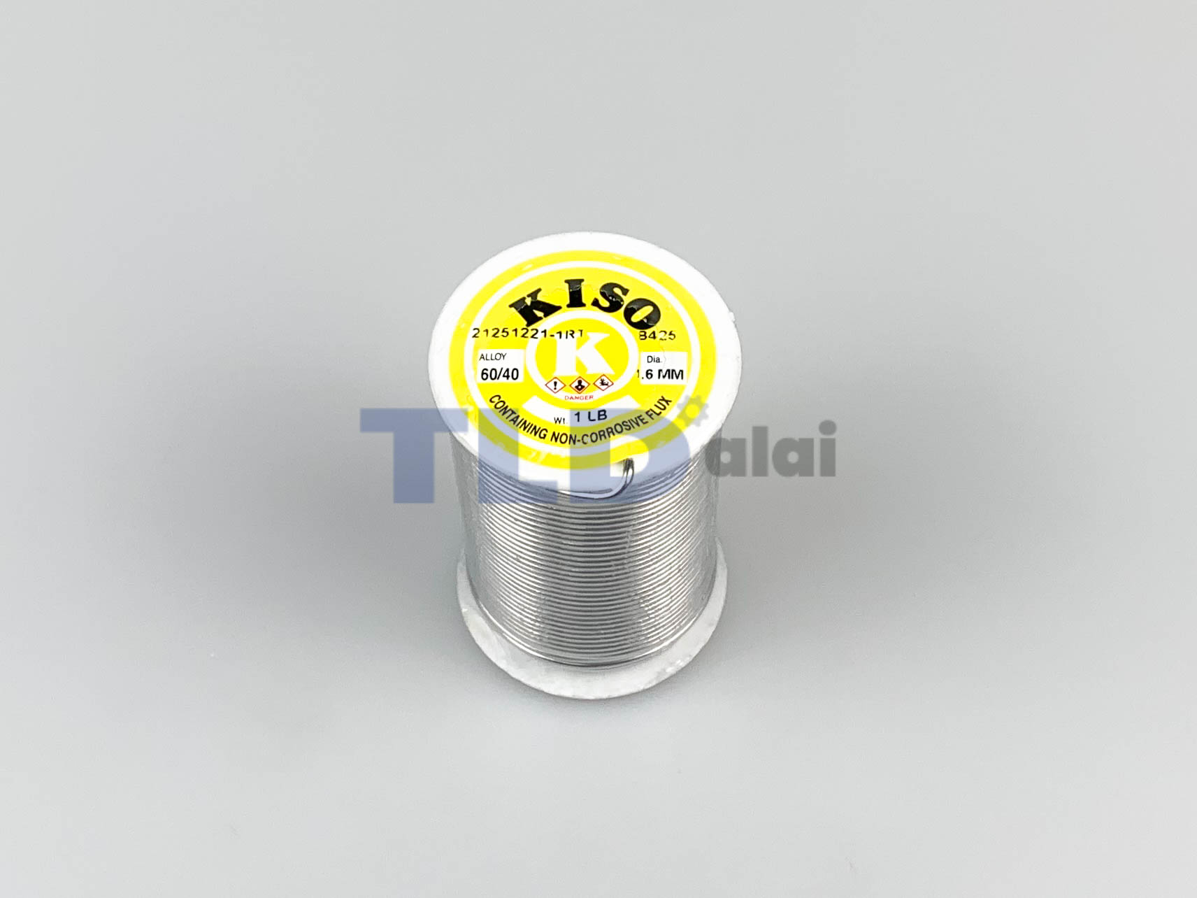 ตะกั่วบัดกรี ยี่ห้อ Kiso ตะกั่วขนาด 1.6mm. น้ำหนัก 1Lb. ปริมาณตะกั่ว 40% ให้เยอะ บัดกรีง่าย ไม่ต้องใช้ฟลักเพิ่ม