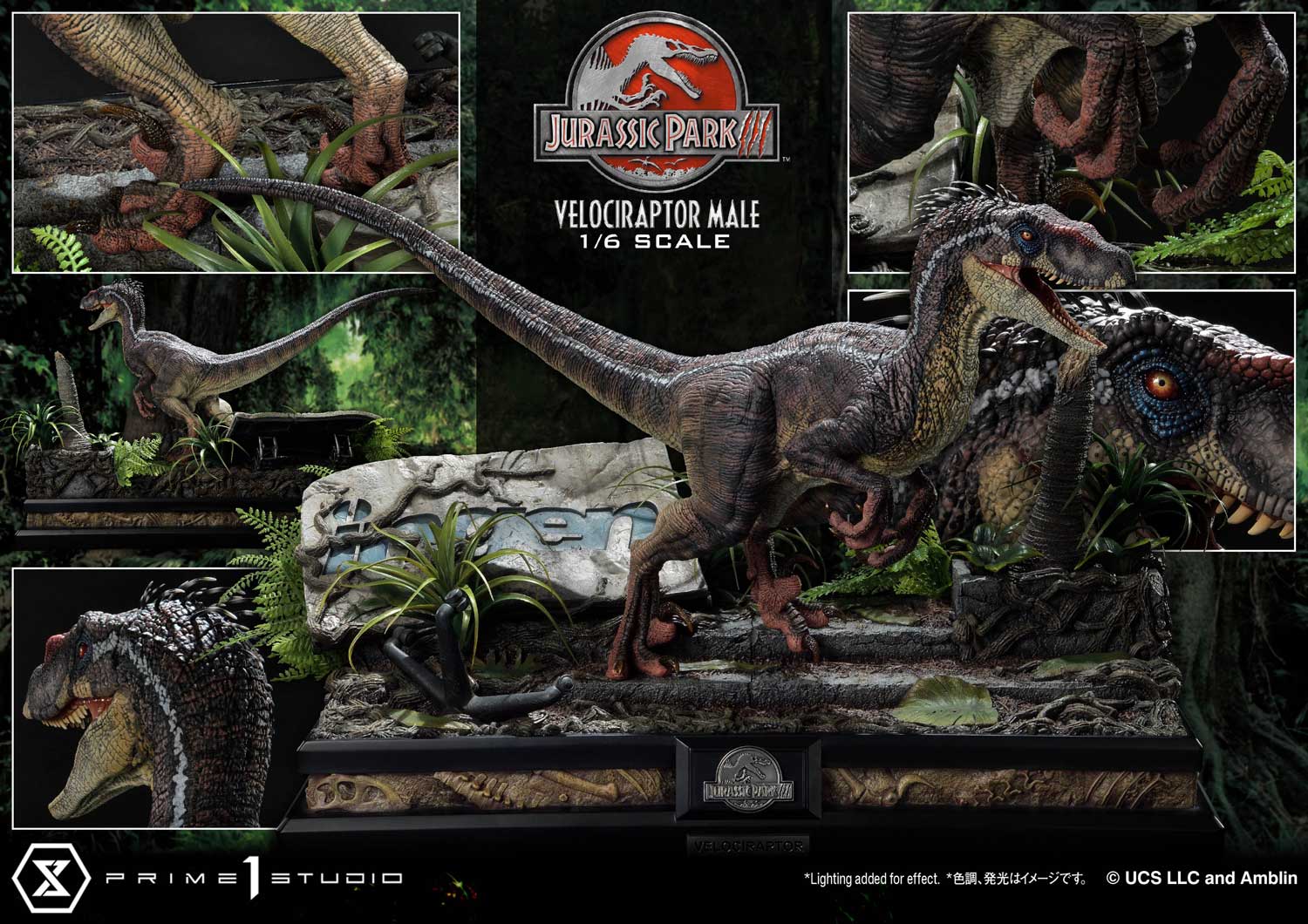 [สั่งจอง] Prime 1 Studio : LMCJP-10: Velociraptor Male (Jurassic Park 3)
