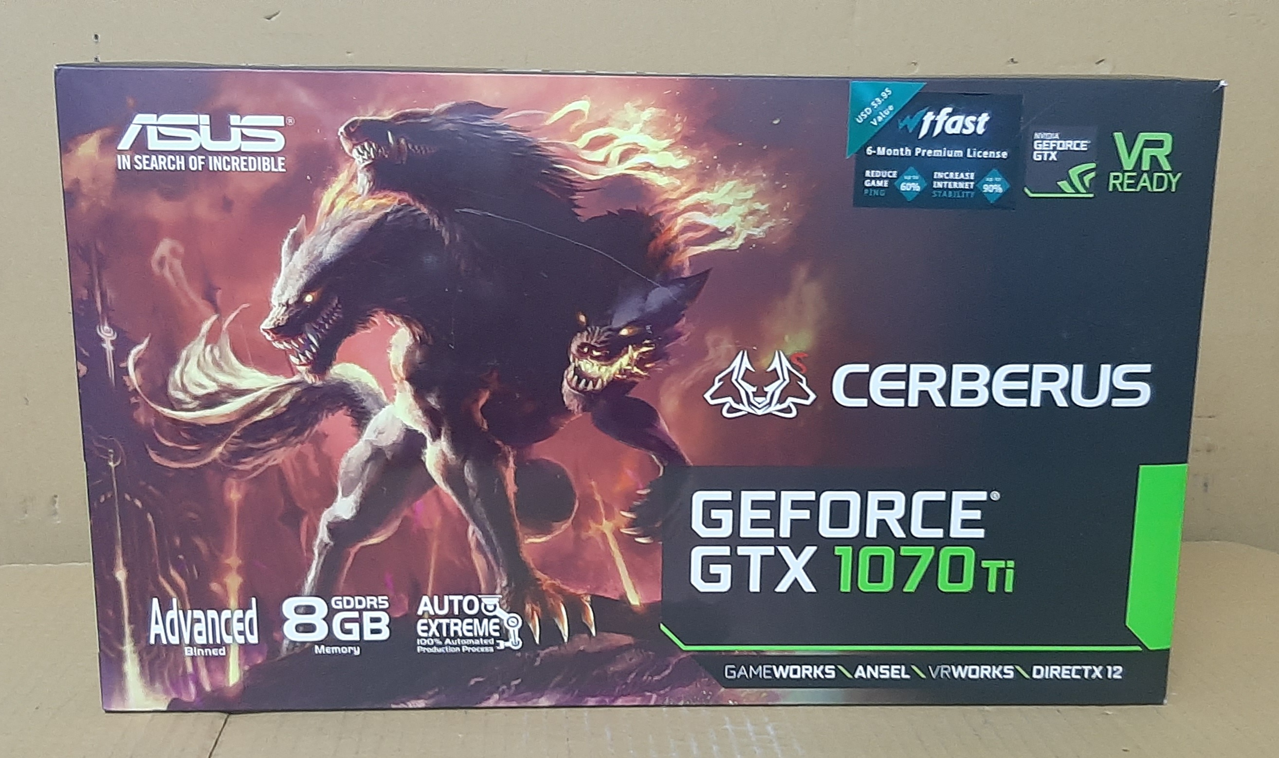 การ์ดจอแสดงผล VGA มือสอง ยี่ห้อ Asus รุ่น GTX 1070Ti 8GB DDR5 ประกันร้าน 1 เดือน