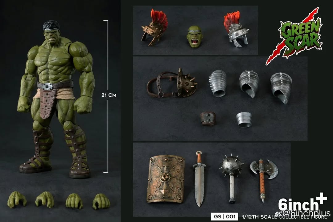 [สั่งจอง]6inch+ 1/12 : Green Scar (สูง 21 cm)