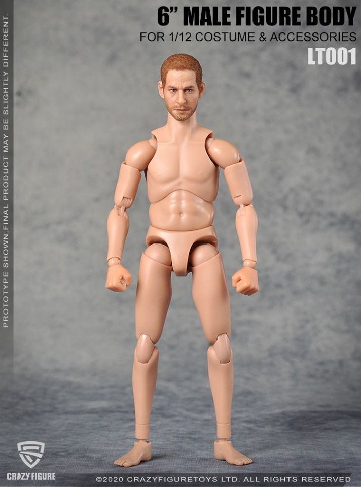 [สั่งจอง]Crazy Figure LT001 1/12 The head carves the multi joint movable male body