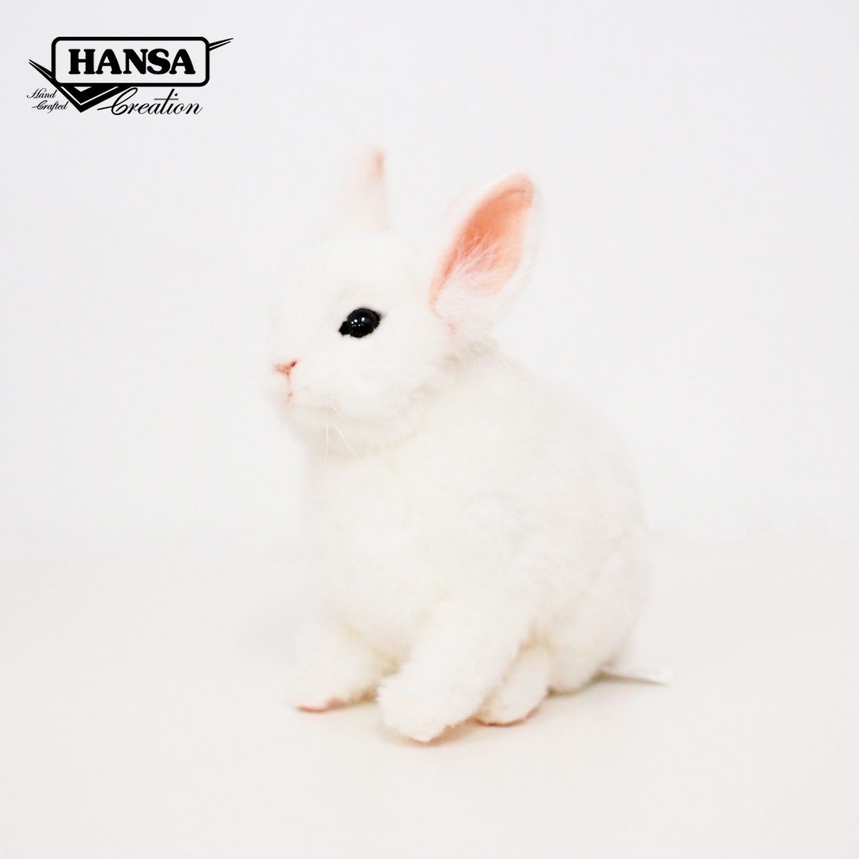 8127 Pygmy Rabbit White 18cm.L
