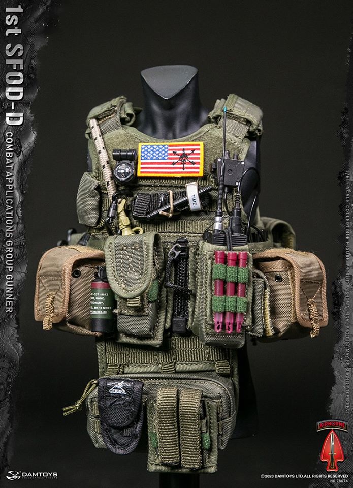 [สั่งจอง] DAMTOYS 78074 1/6 1st SFOD-D Combat Applications Group GUNNER