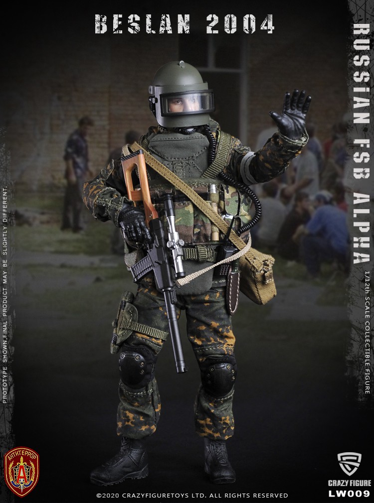 [สั่งจอง] Crazy Figure LW009 1/12 Russian alpha special forces sniper