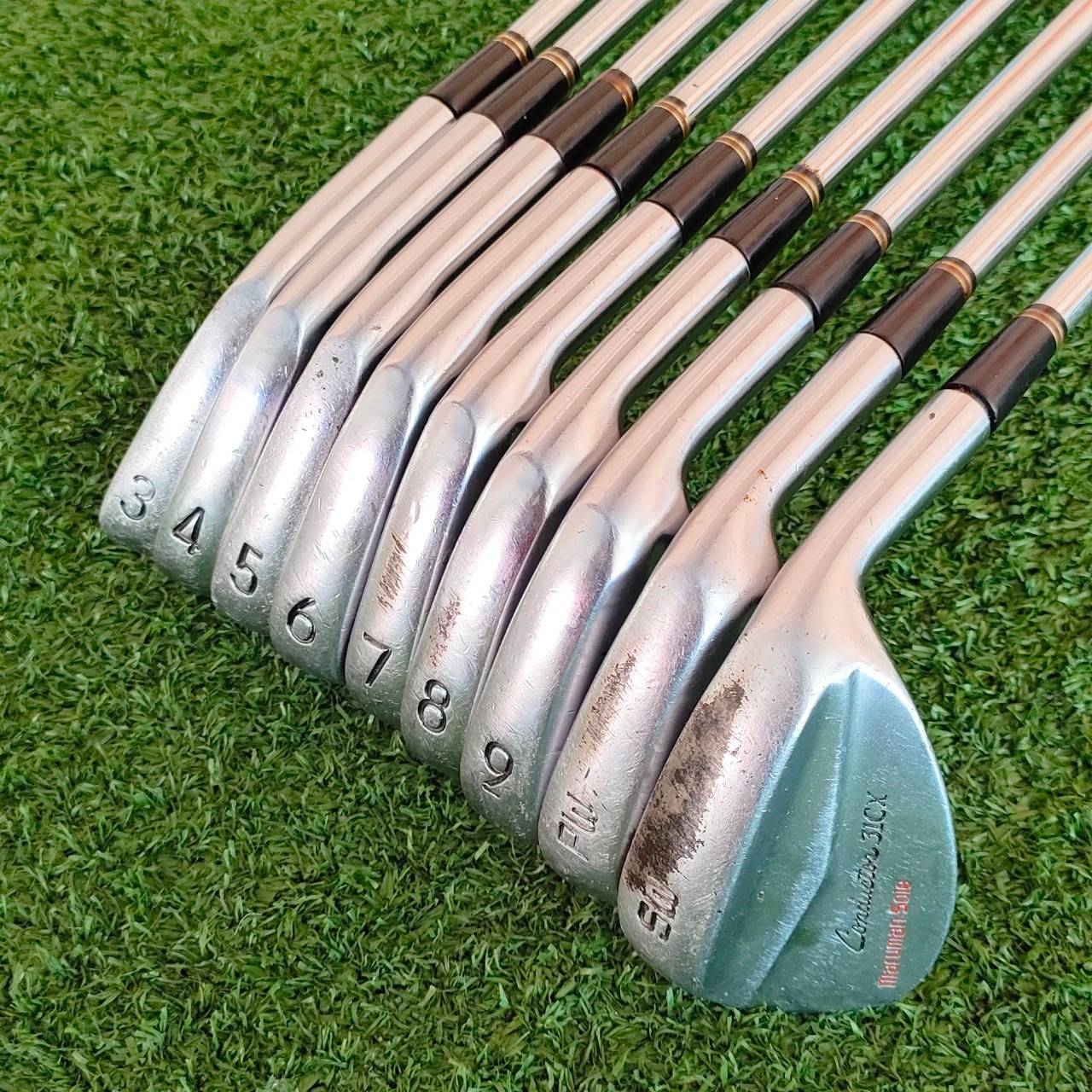ชุดเหล็ก MARUMAN CONDUCTOR FORGED มีเหล็ก 3-9 เเละ PW SW สุดยอดเหล็กตีไกล ก้าน HEAVY DUTY VANADIUM FLEX S วัสดุ FORGED พรีเมี่ยมจากญี่ปุ่น ไม้กอล์ฟมือสอง ของแท้ BY NakaraLuxurious
