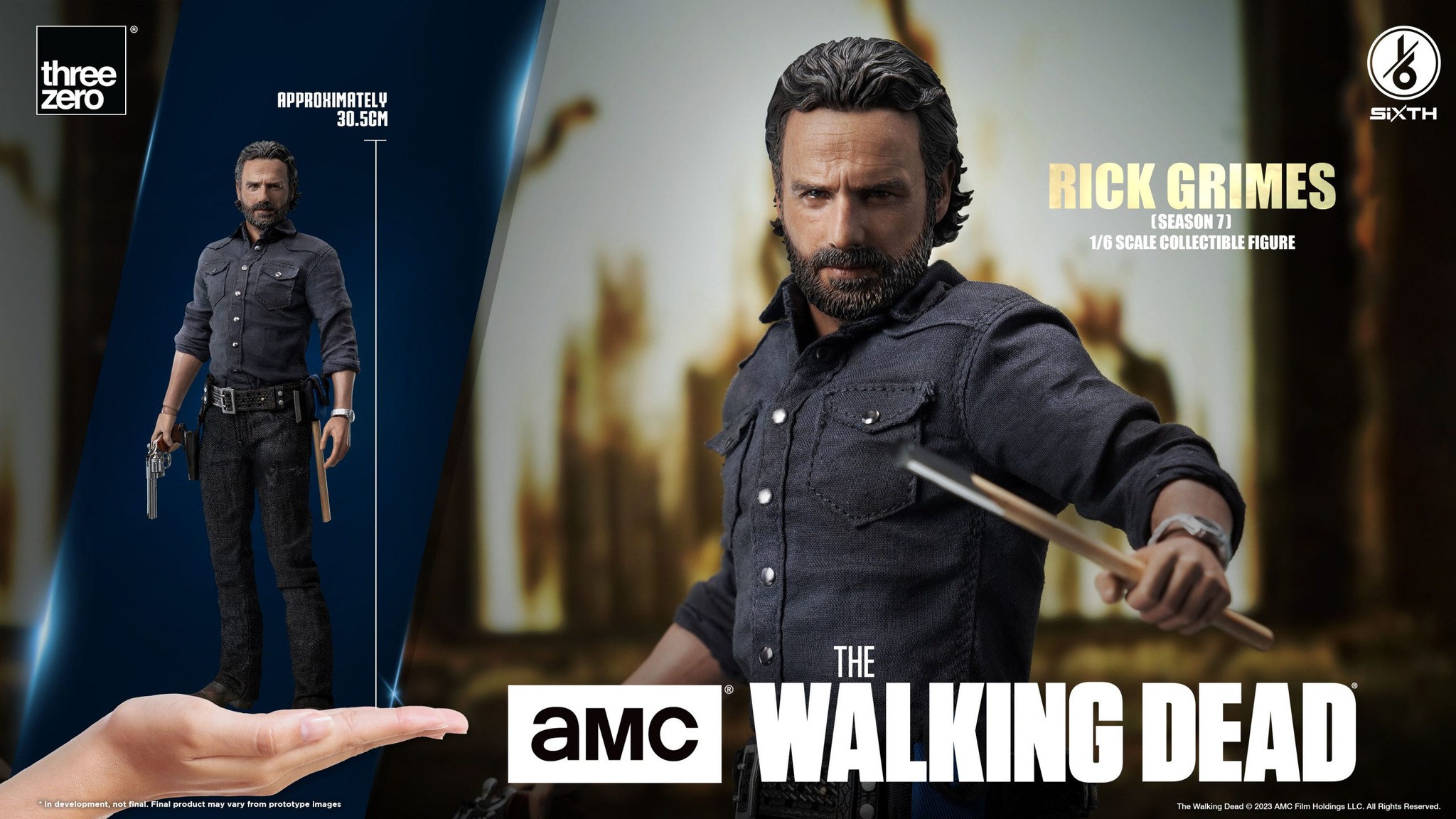[สั่งจอง]Threezero 1/6 : The Walking Dead - Rick Grimes (Season 7)