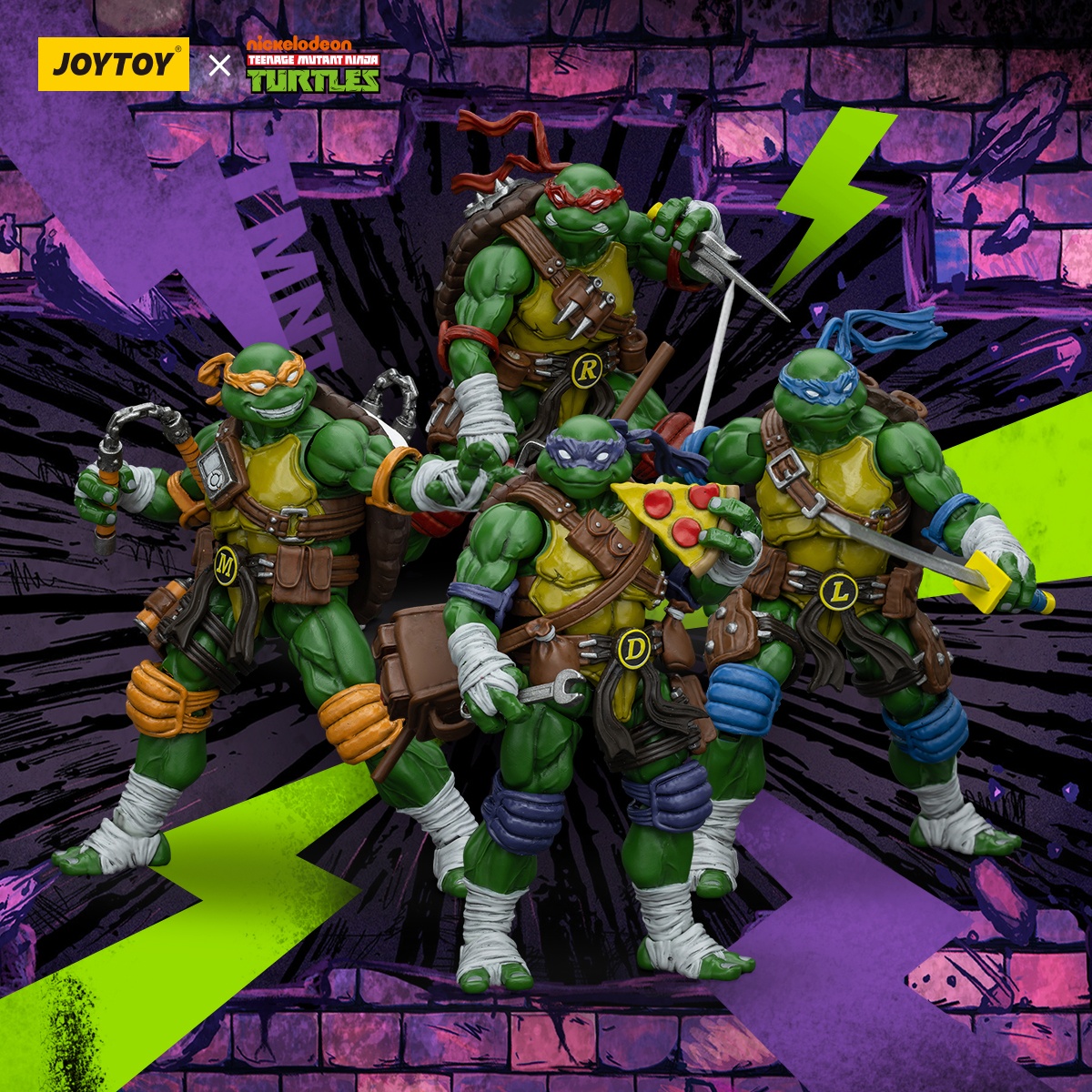 [พร้อมส่ง] Joytoy 1/18 : TMNT ครบ SET ตัว