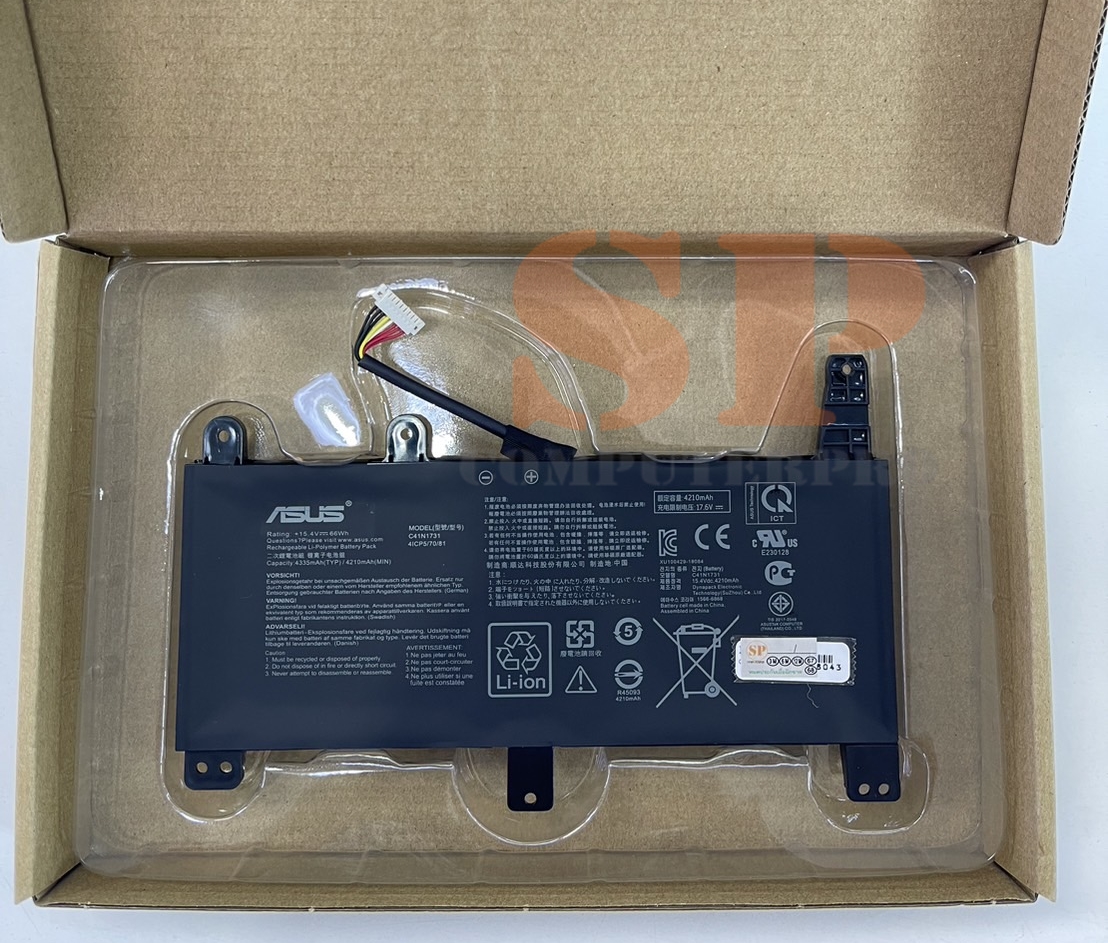 แบตเตอรี่โน๊ตบุ๊ค ASUS BATTERY NOTEBOOK ASUS แท้ ROG STRIX G531GV G531GU G531GW GL542LV Model: C41N1731-2