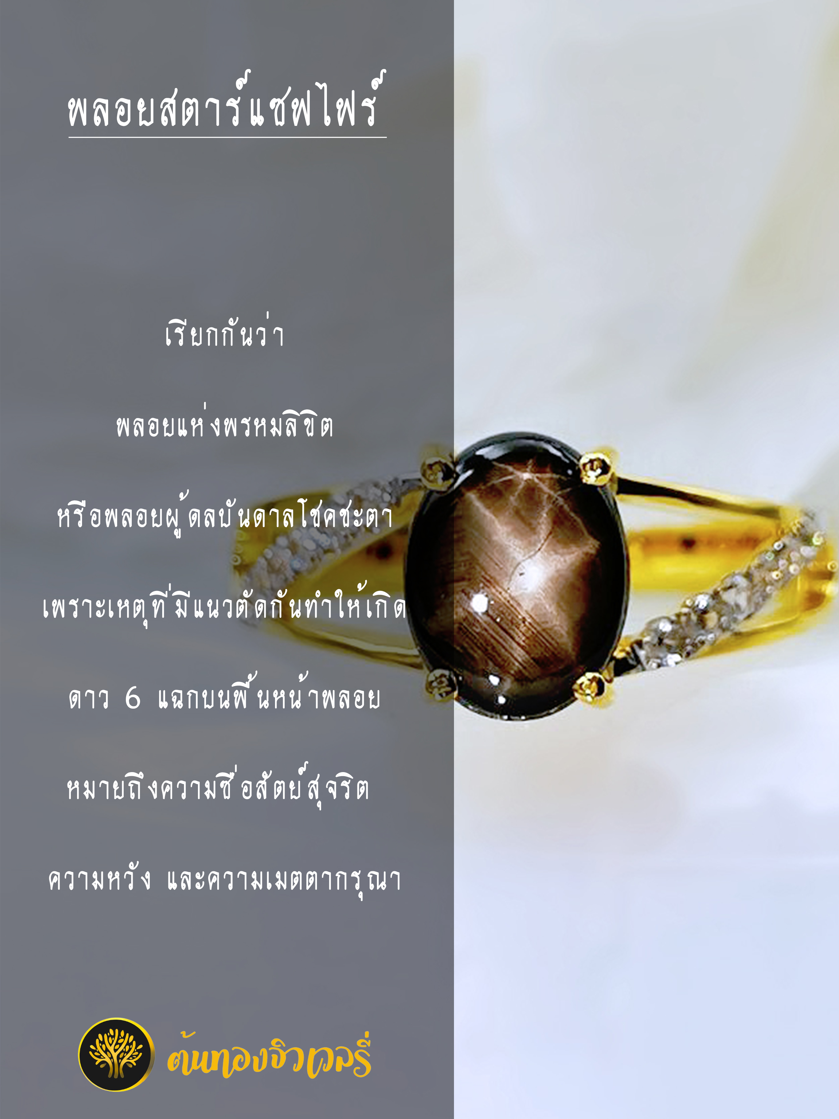 แหวนพลอยแบล็คสตาร์