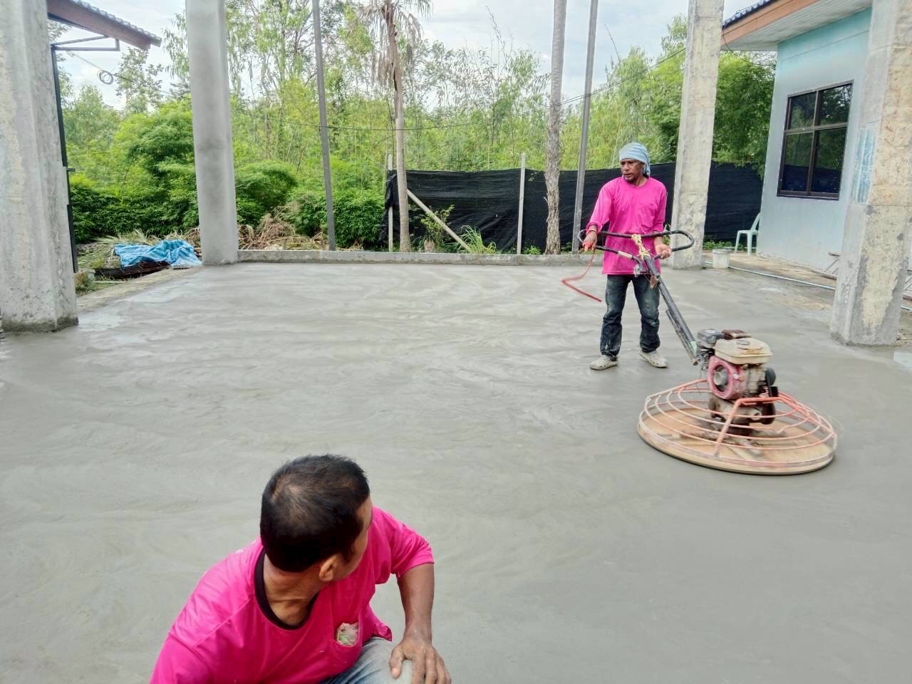 งานก่อสร้างอาคารกิจกรรมหน้าเสาธงศูนย์พัฒนาเด็กเล็ก