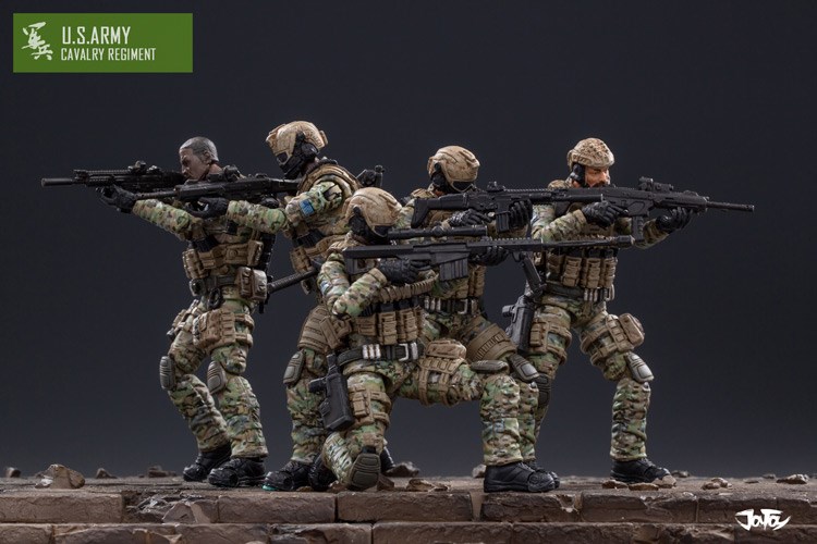 [สั่งจอง]JOYTOY：1/18 JTUS004 US Army Cavalry Regiment Set