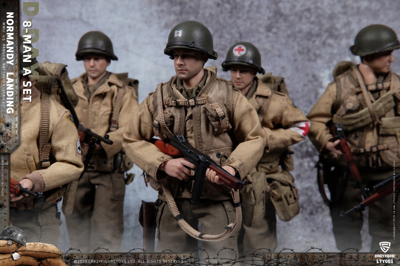 [สั่งจอง] Crazy Figure LTY001 1/12 : WWII U.S. Army On D-Day Deluxe Edition