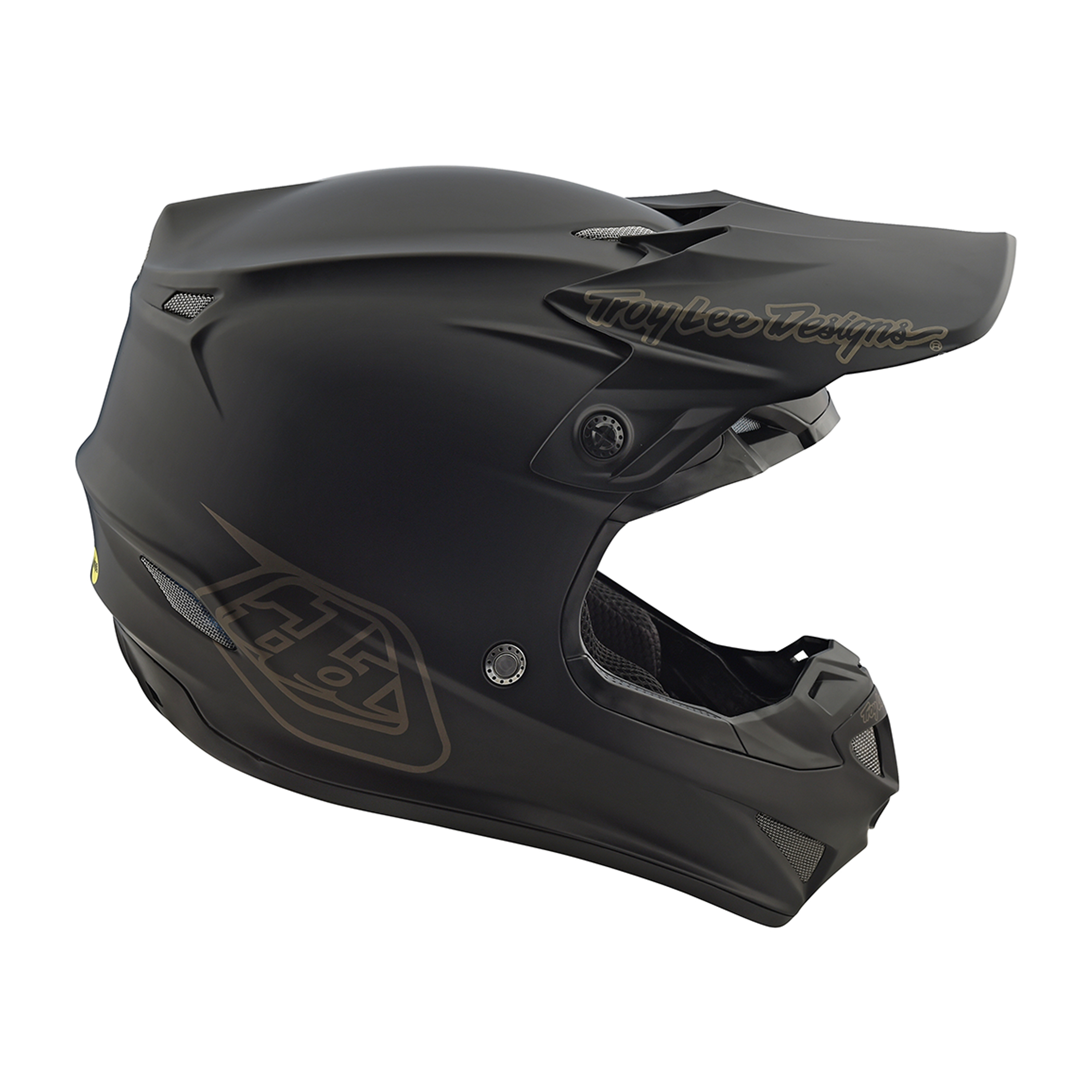 หมวกกันน็อค Troy Lee Designs SE4 Polyacrylite Mono Helmet - Black