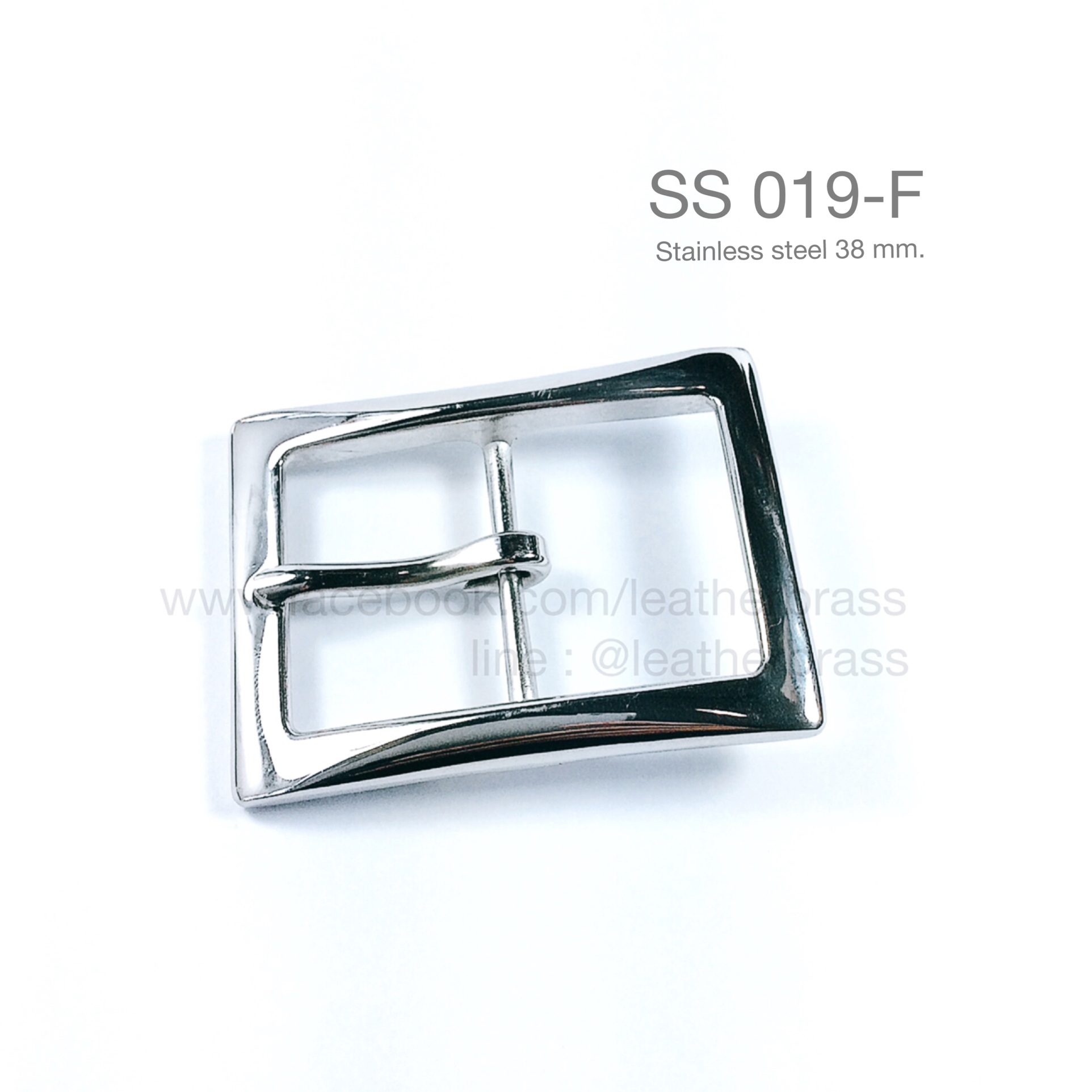 SS019-Fหัวเข็มขัดสเตนเลสแท้ขนาด 38มิล หรือ 1.5นิ้ว อุปกรณ์งานหนัง**ราคาต่อชิ้น**