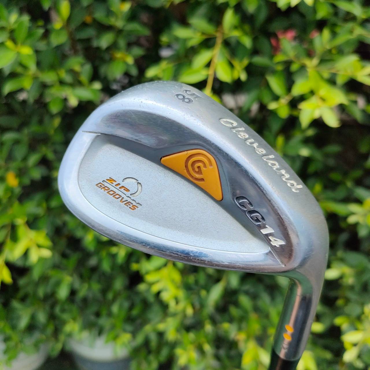 WEDGE CLEVELAND CG14 ZIP GROOVES องศา 58 BOUNCE 12 ร่องสี่เหลี่ยมเหมือนซิป ก้าน CLEVELAND FLEX WEDGE ร่องคมมาก กัดลูก ตกหยุดถอยแน่นอน
