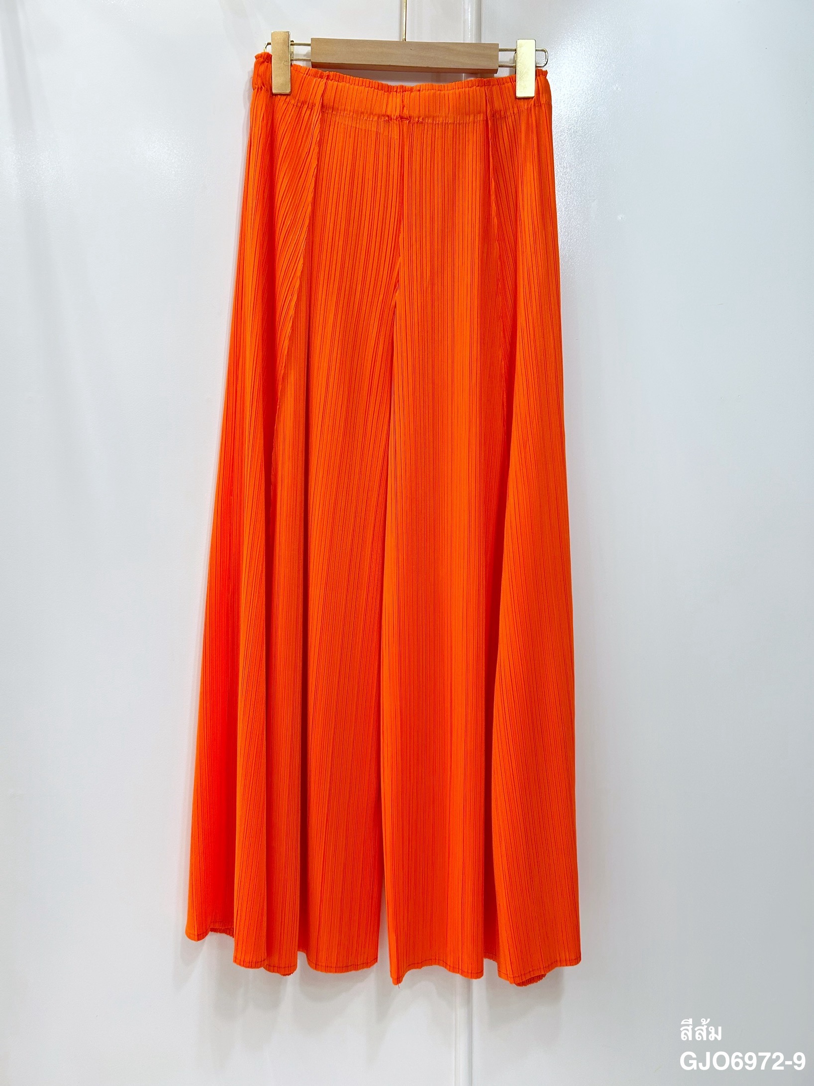 ยาว37.5"นิ้ว! 2MUAY กางเกงผู้หญิง กางเกงพลีทคุณภาพ รุ่น GJO6972 WIDE LEG PLEAT PANT FREE SIZE