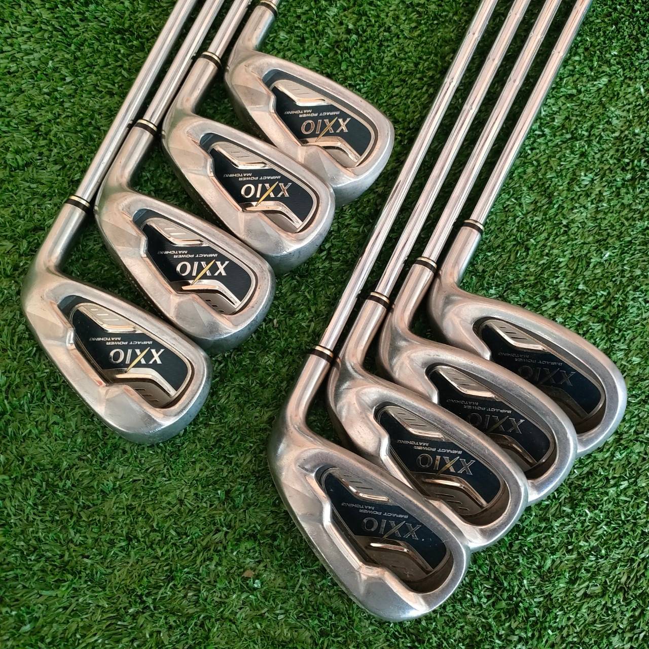 ชุดเหล็ก XXIO IMPACT POWER MATCHING MP600 มีเหล็ก 5-9 เเละ PW AW SW ก้าน N.S.PRO 950GH FLEX S เหล็กตีไกล หน้าเด้ง อันดับ 1 ญี่ปุ่น ตีง่าย และไกลมากๆ มีแผ่นหน้าเด้ง ที่หน้าไม้ครับ ก้านแม่นยำ สปินดีตกหยุด