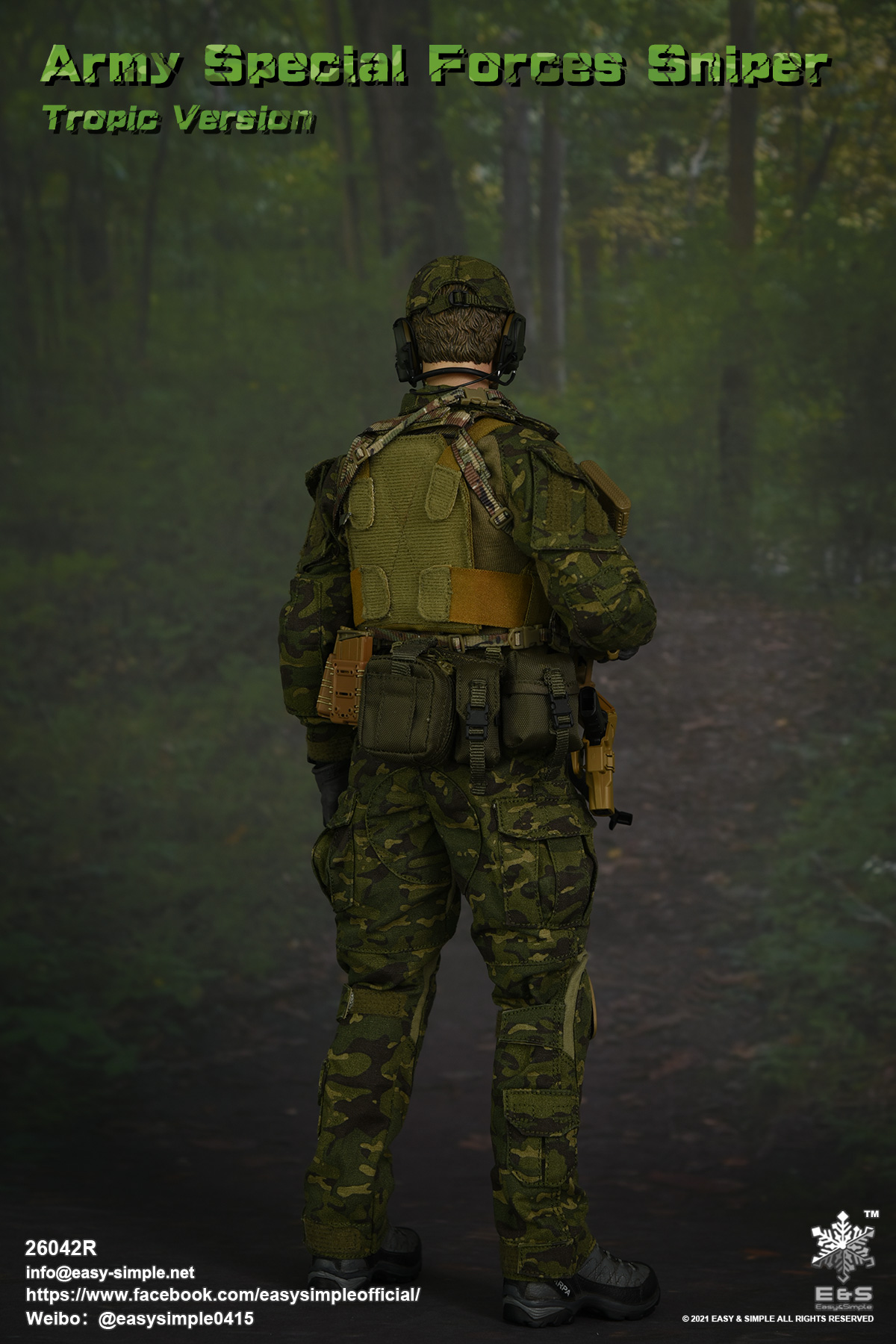 [สั่งจอง] Easy&Simple 26042R 1/6 : Army Special Forces Sniper Tropic Version