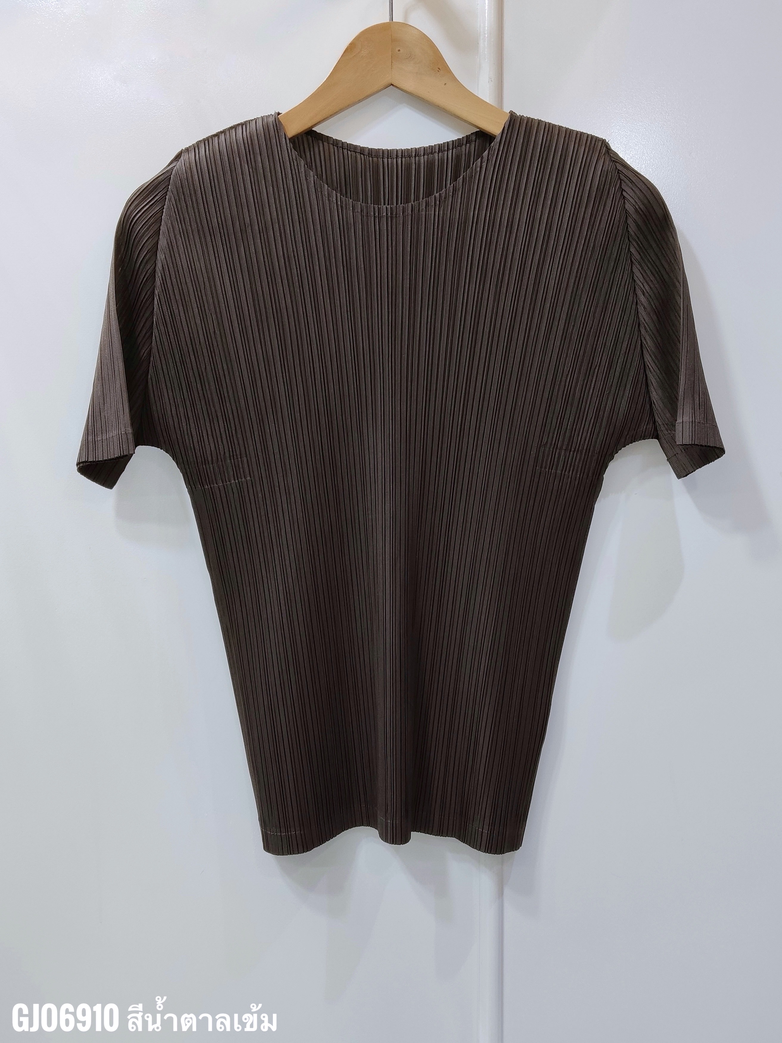 เพิ่มสีใหม่!! 2MUAY BASIC GJO6910 เสื้อพลีทคุณภาพ SHORT SLEEVE PLEATED TOP 14 สี FREE SIZE