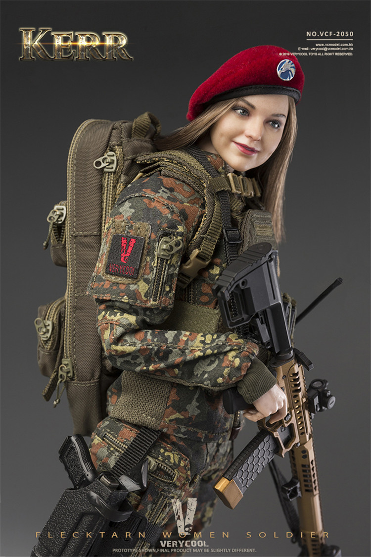 [สั่งจอง] VERYCOOL VCF-2050 1/6 KERR - FLECKTARN WOMEN SOLDIER Action Figure