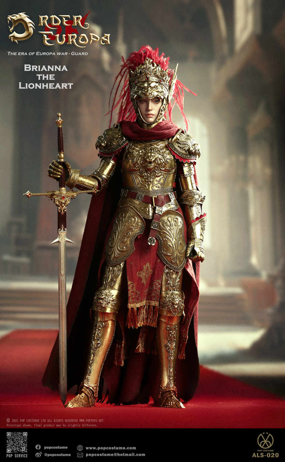 [สั่งจอง]POP COSTUME ALS-020 1/6 : THE ERA OF EUROPA WAR The Lionheart Brianna [Reissue]