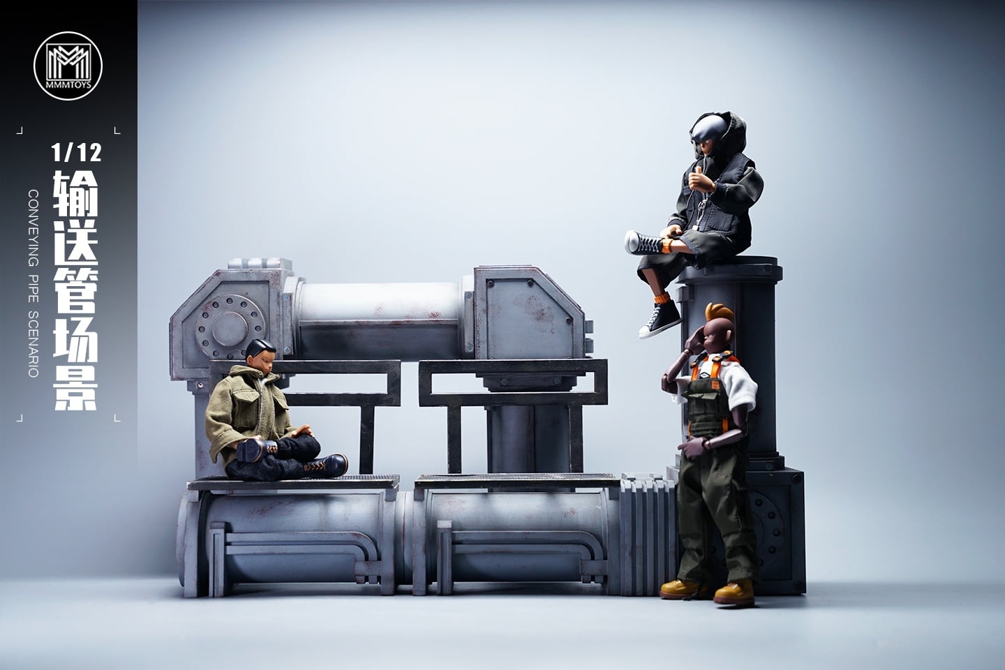 [สั่งจอง]mmmtoys M2113 1/12 : Conveying pipe scenario