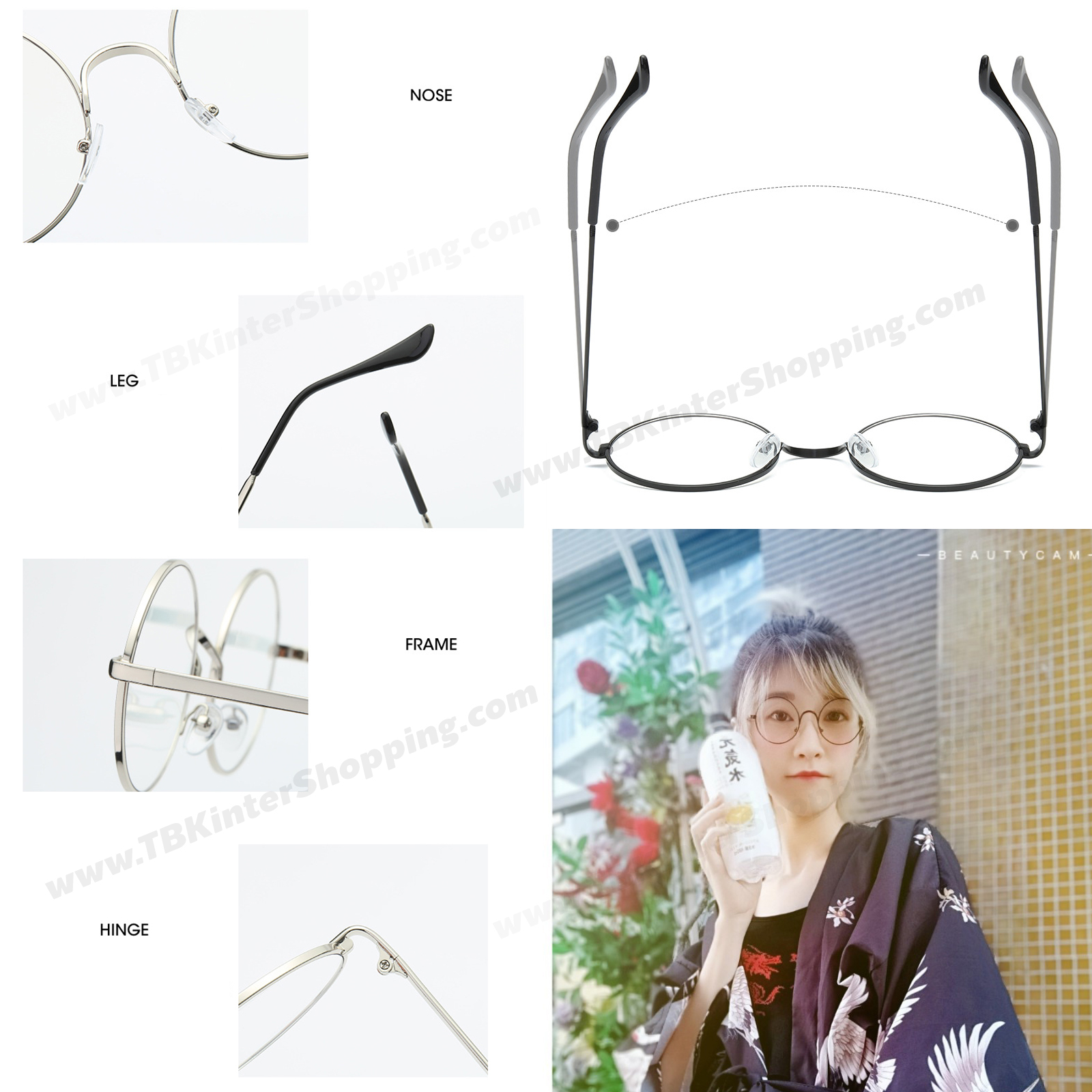 🔥Sale ลดราคา🔥 แว่นสายแฟชั่น รุ่น 9045 ทรงกลม เลนส์ตัดแสง มองได้ชัดเจน ทรงทันสมัย ขาแว่นไททาเนียมอัลลอย แข็งแรง ทนทานกว่า