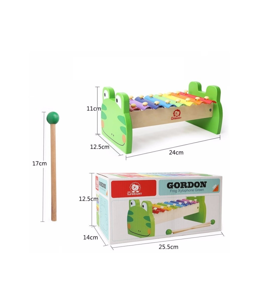 ระนาดกบสีรุ้ง 8 เสียง,ของเล่น,ของเล่นไม้,ระนาด,ดนตรี,ของเล่นเสริมทักษะการเรียนรู้, ของเล่นเสริมพัฒนาการเด็กอนุบาล, สื่อการสอนปฐมวัย, พร้อมส่ง