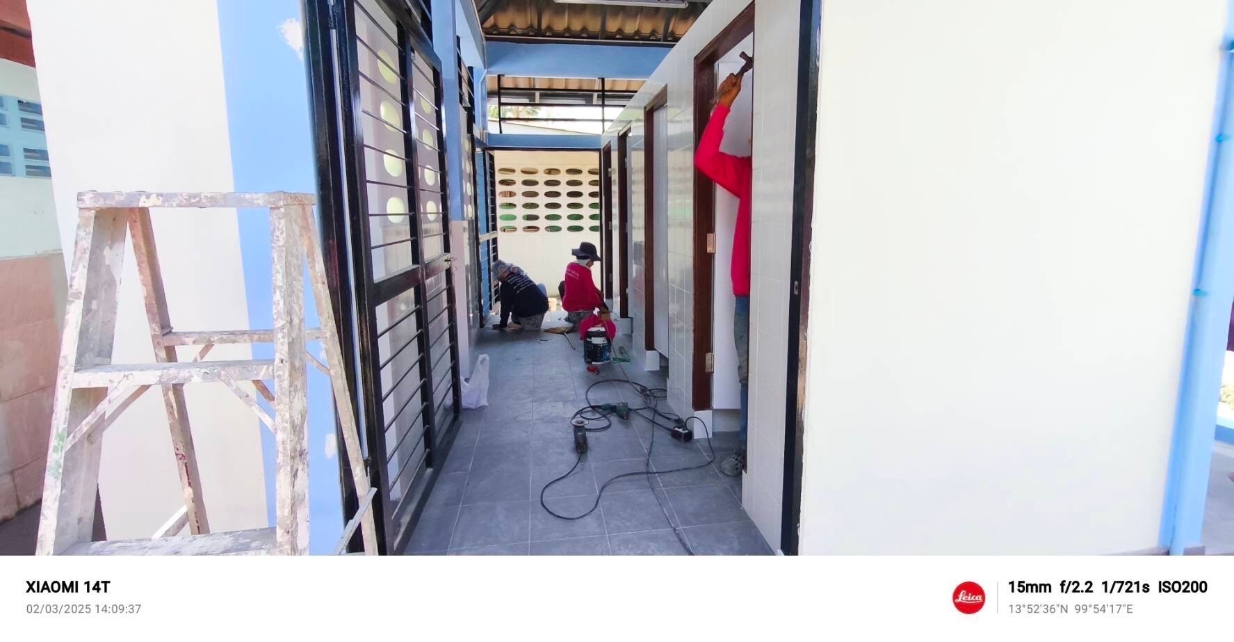 งานสร้างห้องน้ำ รร.วัดหนองเสือ อ.บ้านโป่งจ.ราชบุรี