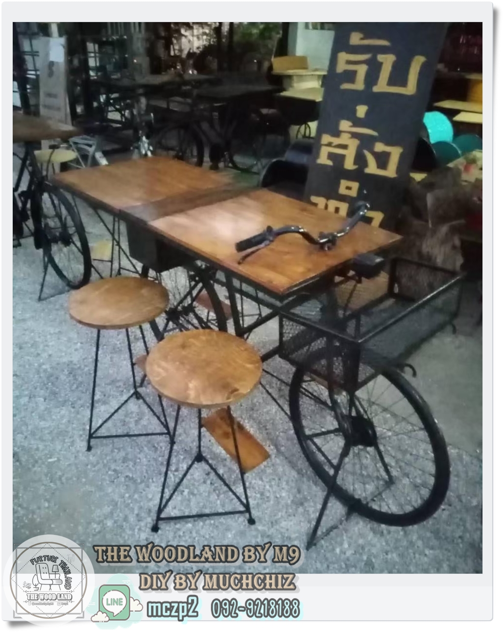 #BICYCLE Design#เฟอร์นิเจอร์จักรยานวินเทจ #เฟอร์นิเจอร์ตกแต่งร้านกาแฟ