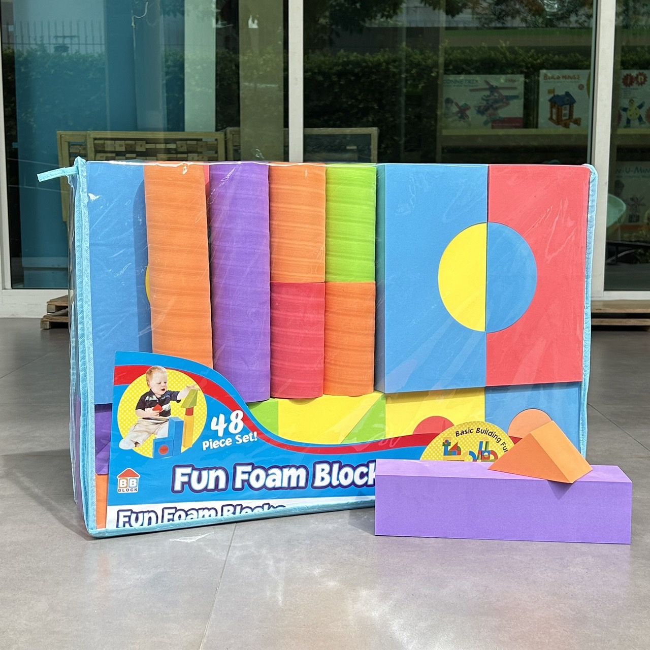 บล็อกโฟมใหญ่ เรขาคณิตโฟม, ของเล่นเสริมพัฒนาการ, ของเล่นเด็กอนุบาล, สื่อการสอนเด็กอนุบาล