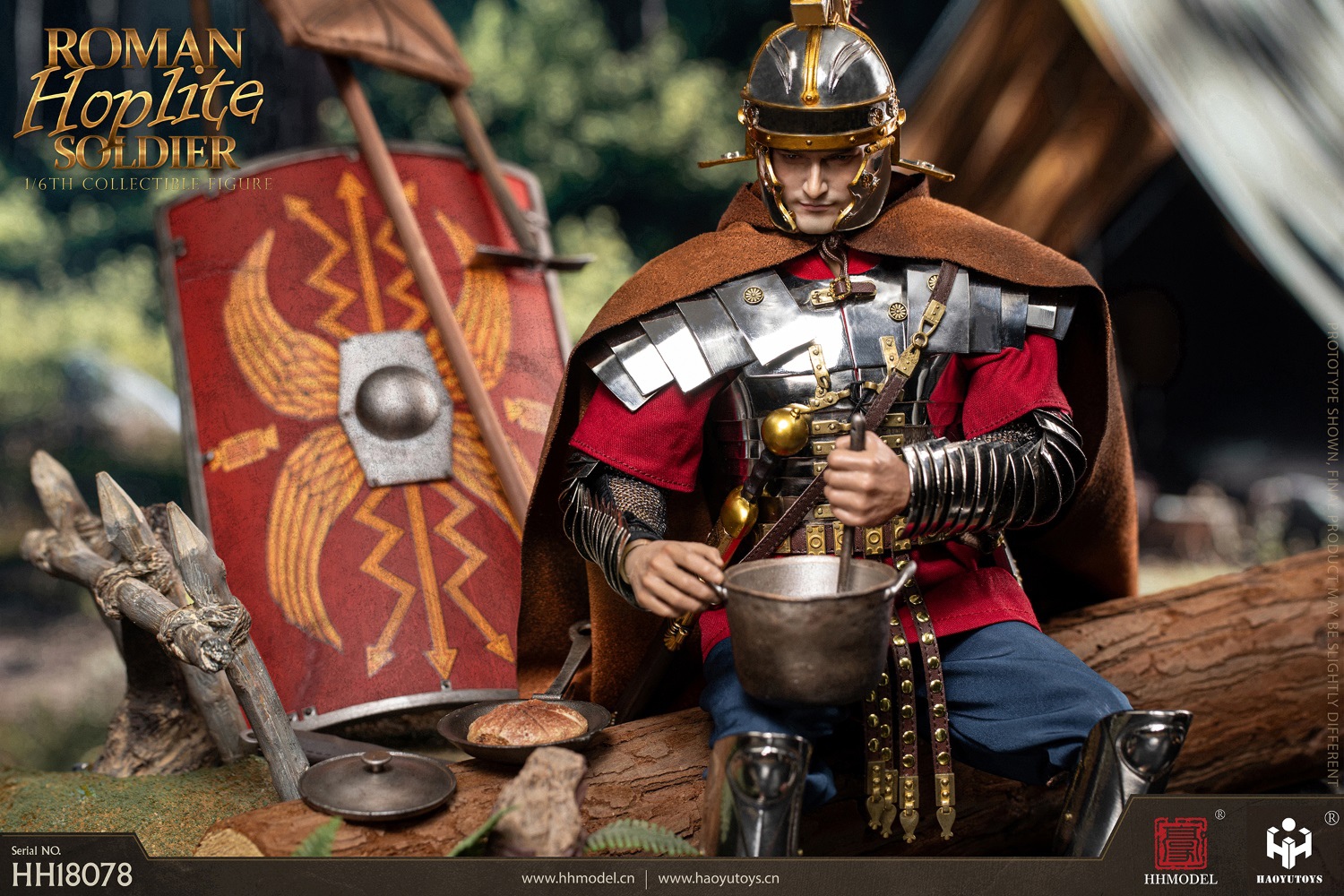 [สั่งจอง] HHMODEL & HAOYUTOYS HH18078 1/6 : Imperial Legion - Hoplite Re plate making