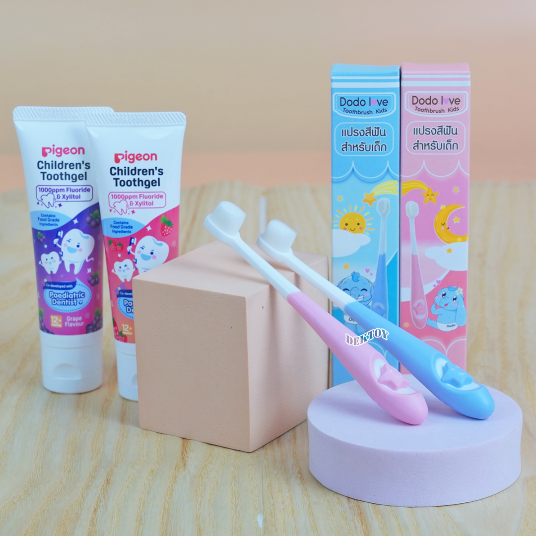 Dodolove ดูดูเลิฟ แปรงสีฟันเด็กขนนุ่มพิเศษ 6 เดือน