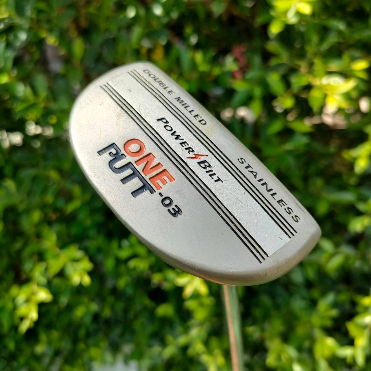 PUTTER POWER BILT ONE PUTT -03 ความยาว 34 นิ้ว ทองมอลเล็ต วัสดุดี ออกแบบให้พัตต์ง่าย หน้าอินเสิร์ท STEEL ทำให้เกาะไลน์มาก