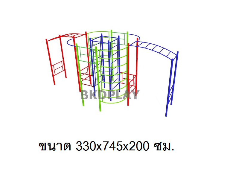 เครื่องเล่นสนามกลางแจ้ง สำหรับเด็กประถม ชุดปีนป่ายรวม บาร์โหนแสนสนุก ปีนป่ายเหล็ก เครื่องเล่นสนามเหล็ก รวม OutdoorPlayground, ราคาโรงงาน