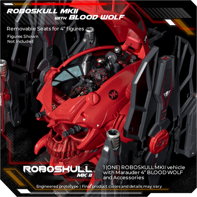 [สั่งจอง]ROBOSKULL MKII & 4" BLOOD WOLF PILOT