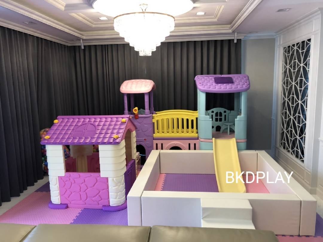 บ้านน้อย2ชั้น บ้านสไลเดอร์ สีหวานพาสเทล สไลเดอร์พร้อมปีนป่าย บ้านสไลเดอร์ของเล่น บ้านน้อยสองชั้น สไลเดอร์บ้าน,กระดานลื่นพลาสติก เครื่องเล่นสนามกลางแจ้ง ในร่ม playground ,Kidzone พร้อมส่ง