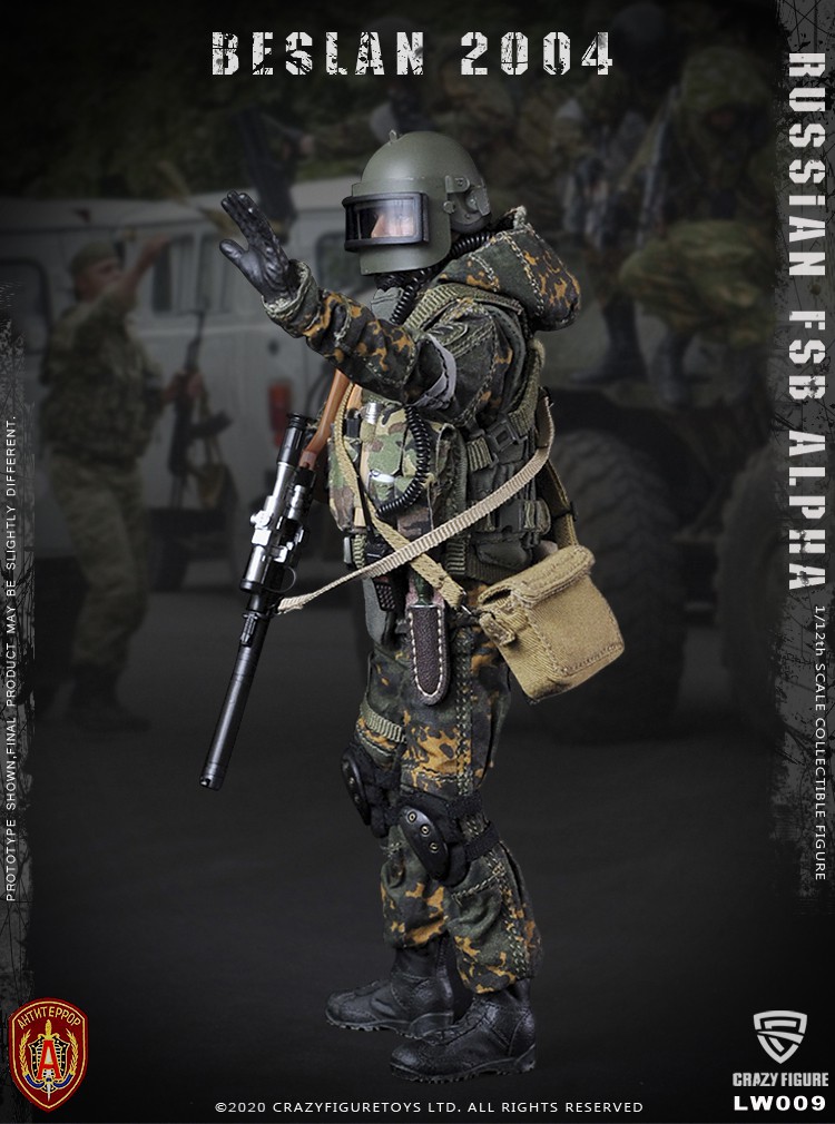 [สั่งจอง] Crazy Figure LW009 1/12 Russian alpha special forces sniper