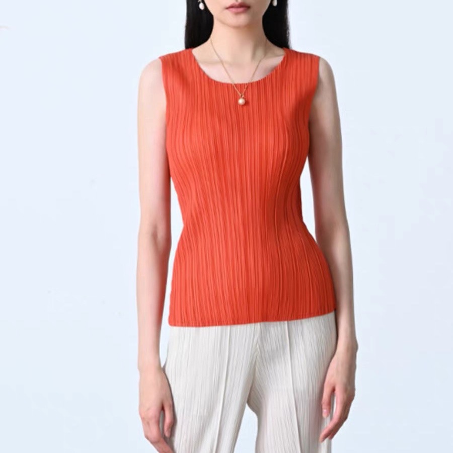 2MUAY BASIC รุ่น GJO7981 เสื้ออัดพลีทงานคุณภาพ BASIC ROUND NECK PLEATED TOP 20สี FREE SIZE