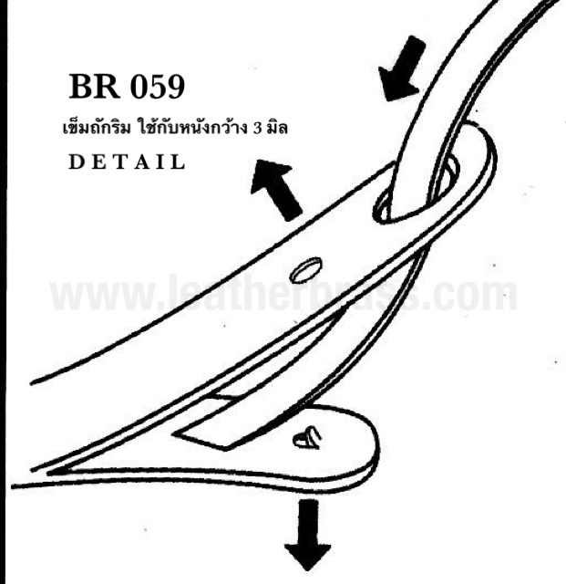 T 059 เข็มสำหรับถักริม และขอบต่างๆ ใช้กับเส้นหนังแบน หน้ากว้างไม่เกิน 3 มิล leatherbrass**ราคาต่อเล่ม**