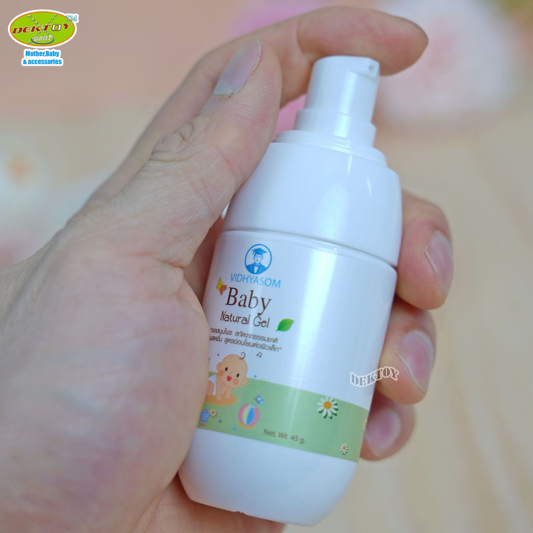 เจลสมุนไพรสูตรเปปเปอร์มิ้น Vidhyasom Baby Natural Gel 45 กรัม