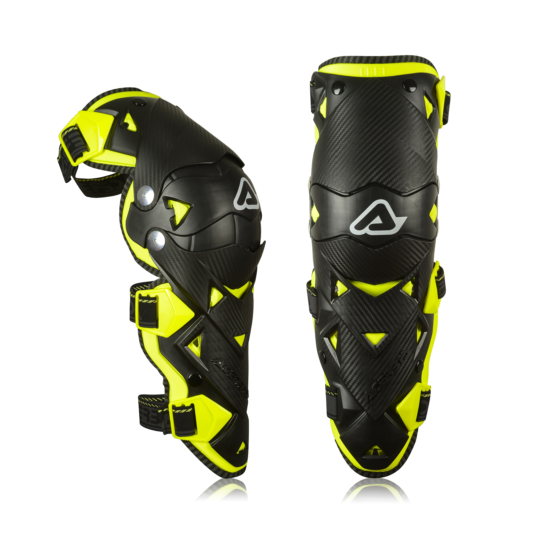 การ์ดเข่า Acerbis Impact EVO 3.0 Knee Guards Black/Yellow