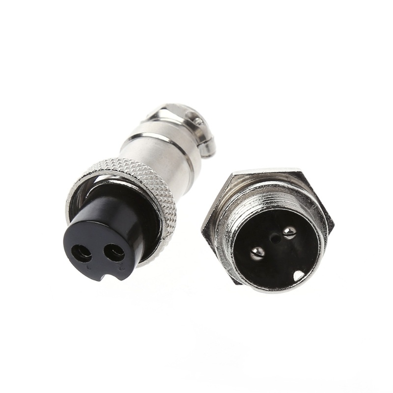 ปลั๊กเหล็ก GX16 - 2 PIN Male & Female - Connectors Socket Aviation Plug