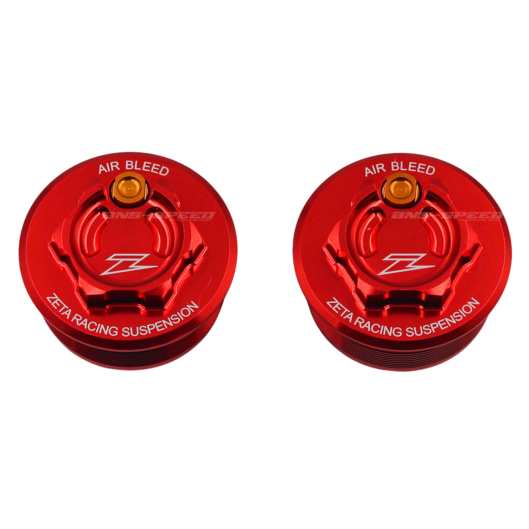 หัวโช้ค Zeta Front Fork Top Cap Red - KLX250, KLX300, D-TRACKER250, XR250 03-07