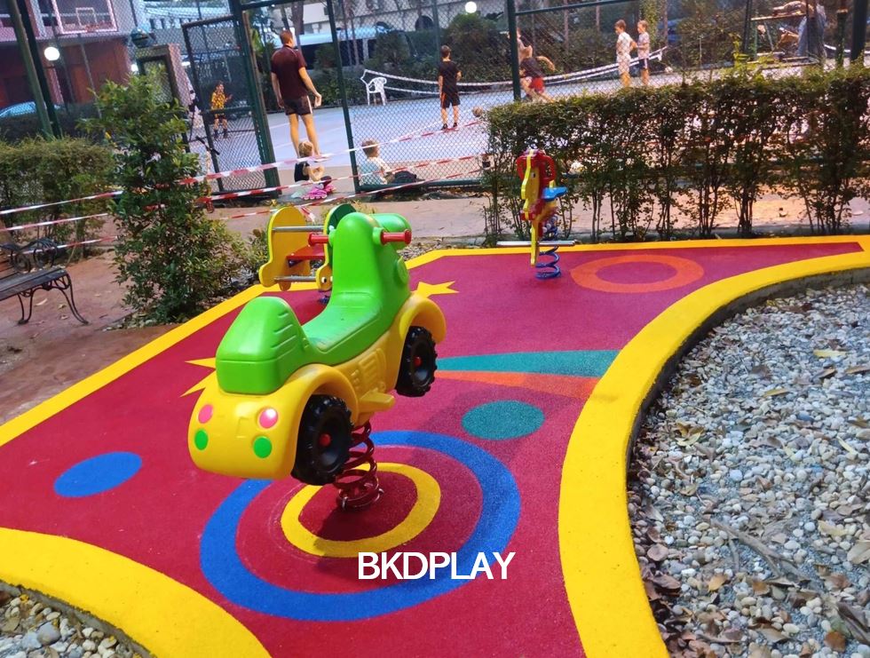 พื้นยาง epdm แบบเม็ดยางเทลวดลาย ทำความหนา10-35มม. ได้ พื้นยางสังเคราะห์ กันกระแทก สนามเด็กเล่นทั้งในร่ม และกลางแจ้ง,สนามกีฬา พร้อมส่ง ราคาโรงงาน