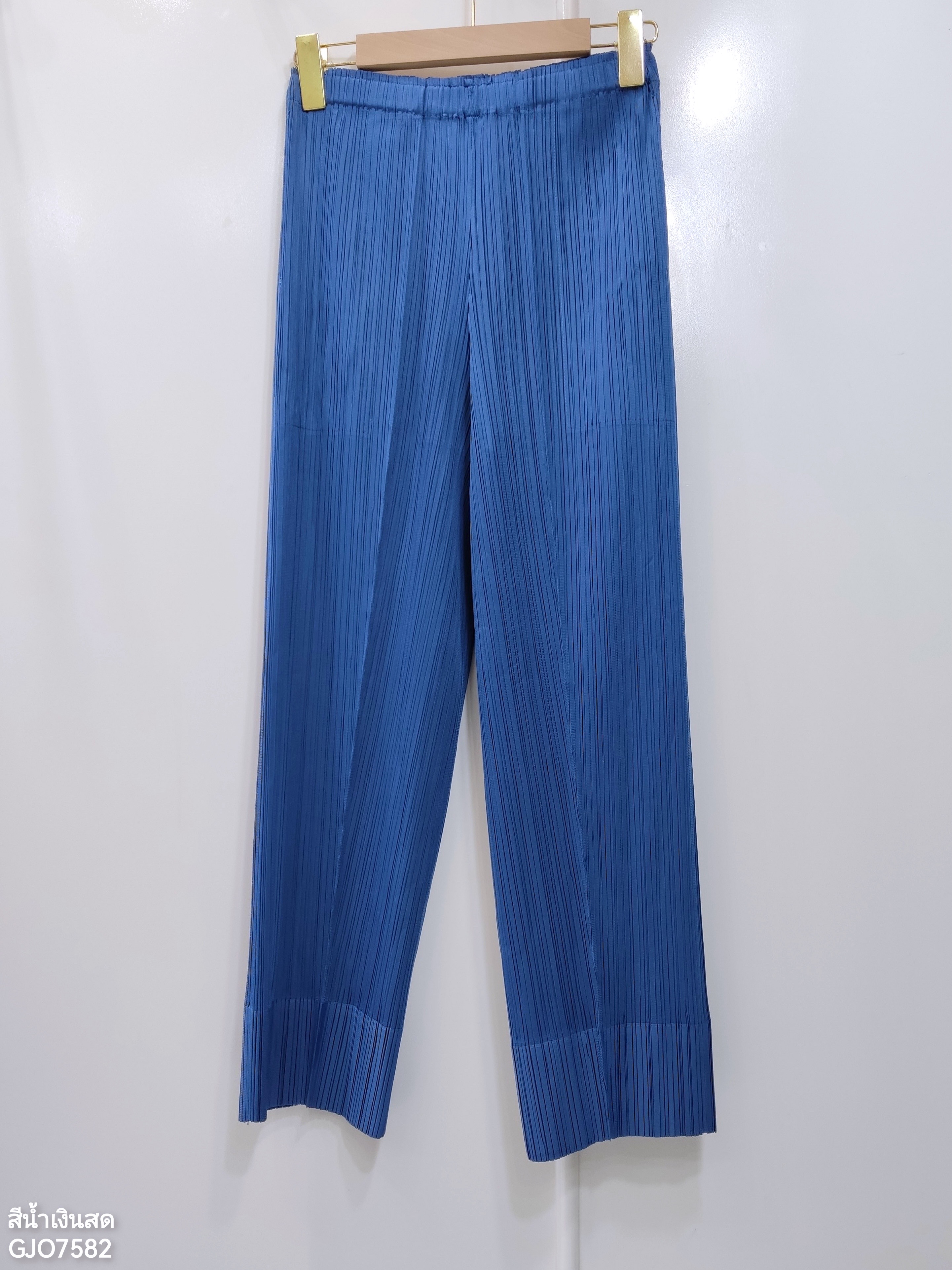 ปรับราคาลง20%!! ยาว34นิ้ว! 2MUAY รุ่น GJO7582 กางเกงพลีทคุณภาพ SLIM TUCK PLEATED PANTS 9 สี FREE SIZE
