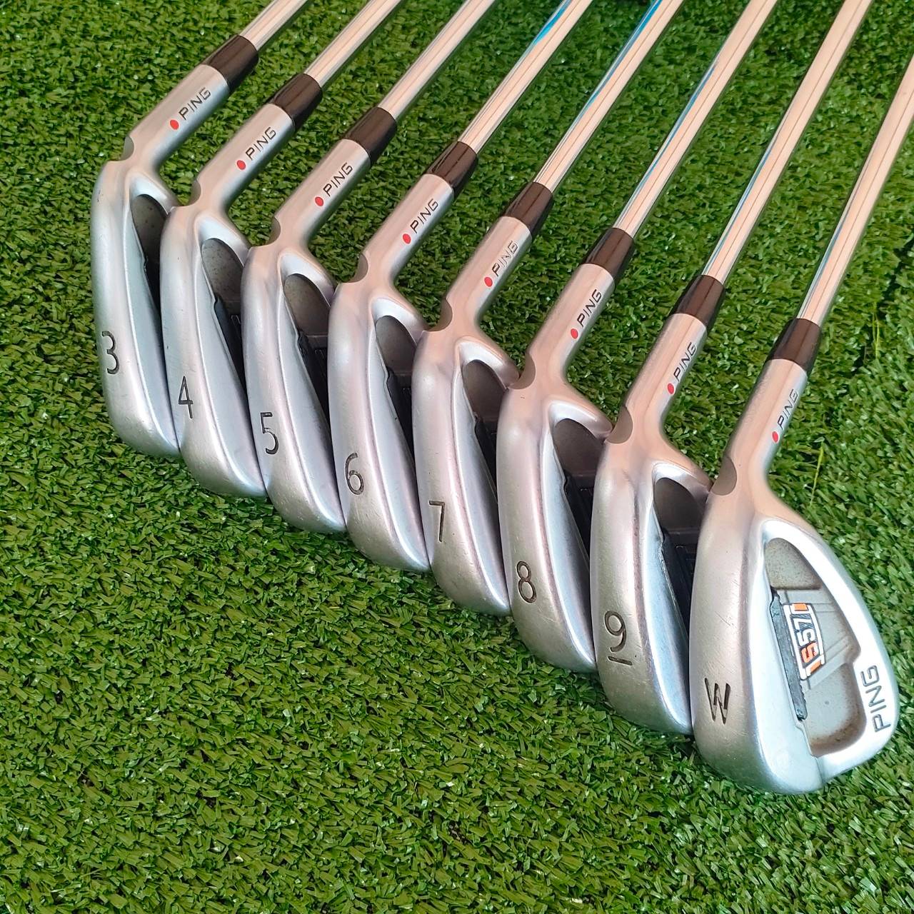 ชุดเหล็ก PING S57 จุดแดง มีเหล็ก 3 - 9 เเละ W ครบ ก้าน PROJECT 6.0 ทั้งเซ็ต สภาพสวยนางฟ้า เหล็กตีมันส์ ตีง่าย สปินจัดๆ วัสดุพรีเมี่ยมมากๆ