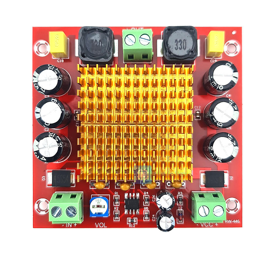 XH-M544 Mono 150W digital power amplifier board TPA3116D2 digital audio amplifier board 12-26V