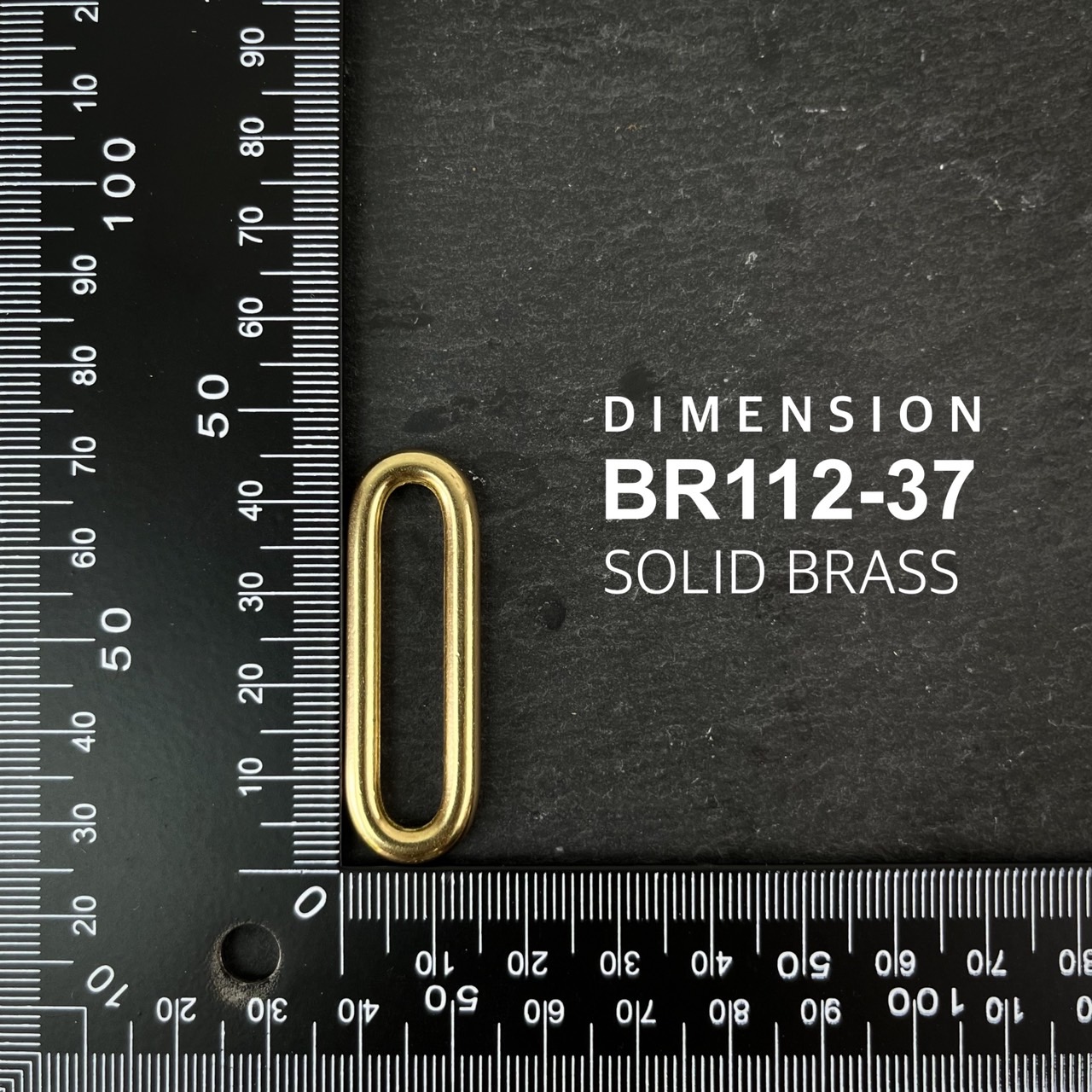 BR112 ห่วงทรงแคบซูลยาว สไตล์ญี่ปุ่น ปรับสายกระเป๋า อะไหล่ทองเหลืองแท้**ราคาต่อชิ้น**