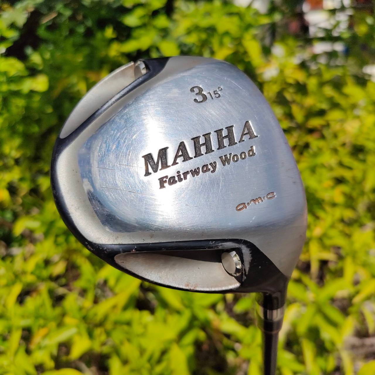 FW3 MAHHA A.M.C องศา 15 ก้าน MAHHA FLEX S หัวแบนๆ ฟีลลิ่งดีมาก มีหมุนน้ำหนัก บน ล่าง ทำให้ตีตรง ตีไกล ชดเชยสูง